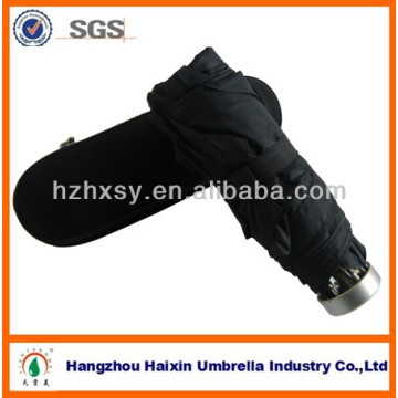 Promocionales paraguas plegable 5 con caja plástica, delicado regalo paraguas
